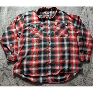 Dixxon Flannel Co Holley Long Sleeve Button Up Shirt Men's Size 5X Plaid
